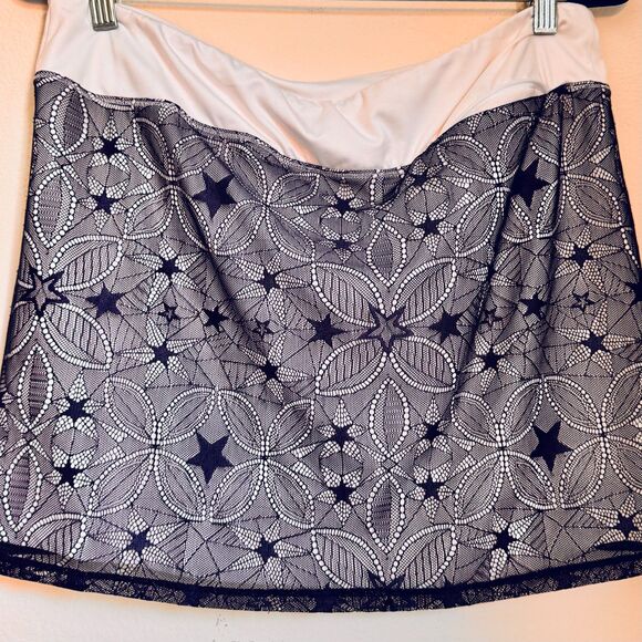 Adidas White Lace Overlay Tennis Skort M - Picture 4 of 5